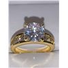 Image 1 : Ladies 1.0 Carat Brilliant Cut Solitaire engagement ring with bezel set stones in band size 7