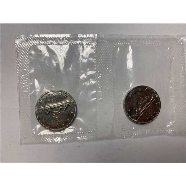Canada Mint Sealed Vintage 1969 Proof $1.00 Dollar Coins - LOT of 2