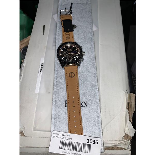 Leather Strap Wrist Watch
