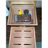 Image 3 : CIGAROL Humidor Cigar Box with Cigar Cutter, Lighter, Cigar Travel Case and other Accessories