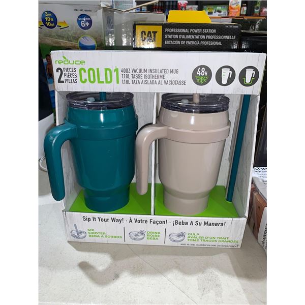 Reduce 2 Pc Cold1 40 oz Vacuum Insulated Mugs