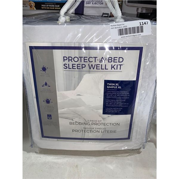 Protect A Bed Sleep Well Kit Twin XL Mattress Cover