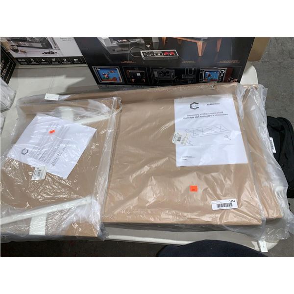 CUBIK Half White Metal Angle Shoe Shelf X 1 CUBIK Full White Metal Angle Shoe Shelf X 3