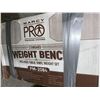 Image 2 : Marcy Pro Standard Weight Bench Includes 100lb Vinyl Weight Set