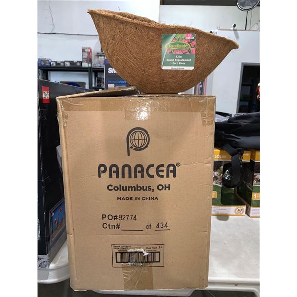 Green Thumb 12" Round Replacement Coco Liners Natural Brown x24