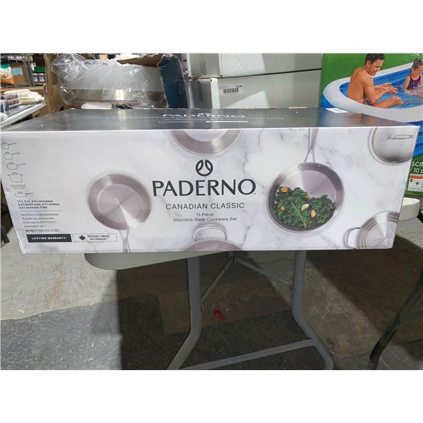 Paderno Canadian Classic 11 Piece Stainless Steel Cookware Set