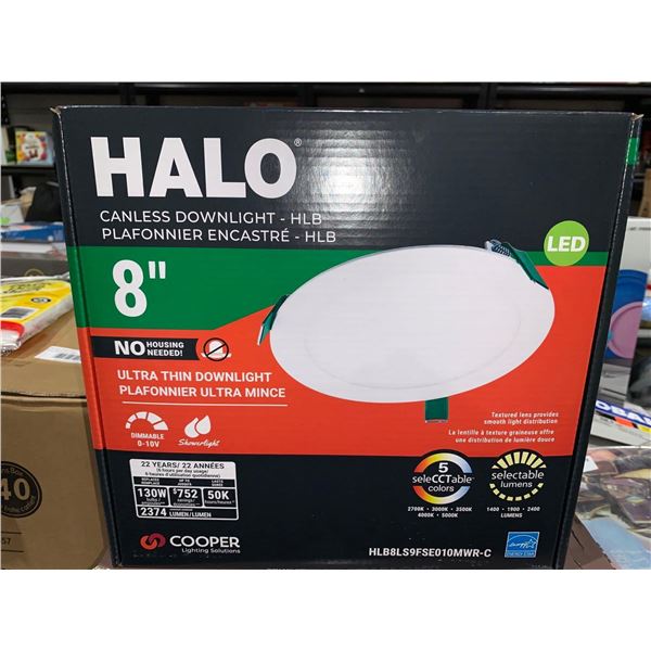 Cooper Halo Canless Ultra Thin  Downlight -HLD 8" LED