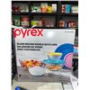 Image 1 : Pyrex Glass Mixing Bowls with Lids 8 Piece Set