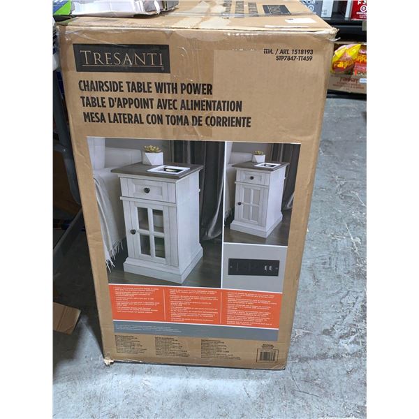 Tresanti Chairside Table With Power