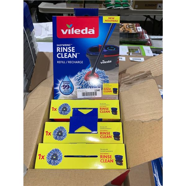 Vileda Easywring Rinse Clean Refill Lot of 4