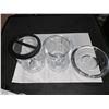 Image 3 : Moda Jasper Clear & Black Toothbrush Holder, Tumbler &Soap Dish
