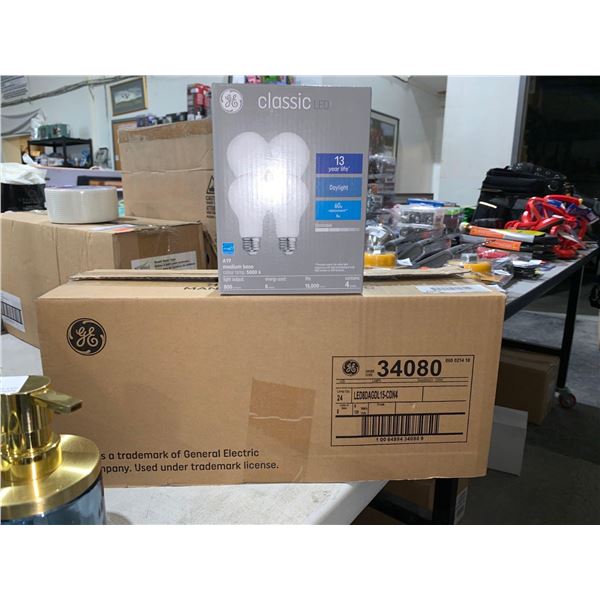 GE Classic LED Medium Base Dimmable 4 Pack Case of 6 Boxes