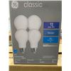 Image 3 : GE Classic LED Medium Base Dimmable 4 Pack Case of 6 Boxes