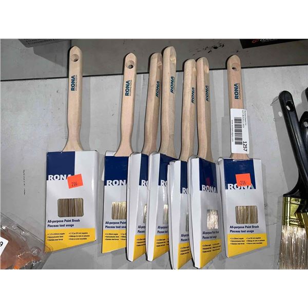 Lot Of Rona Paint Brushes 6x2" & 1x2 1/2"