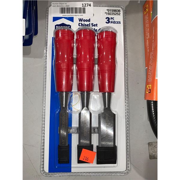 Project Source 3pc Wood Chisel Set