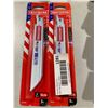 Image 1 : Craftsman 5pc 6" Bi-Metal Reciprocating Saw Blades Lot of 2 Packs