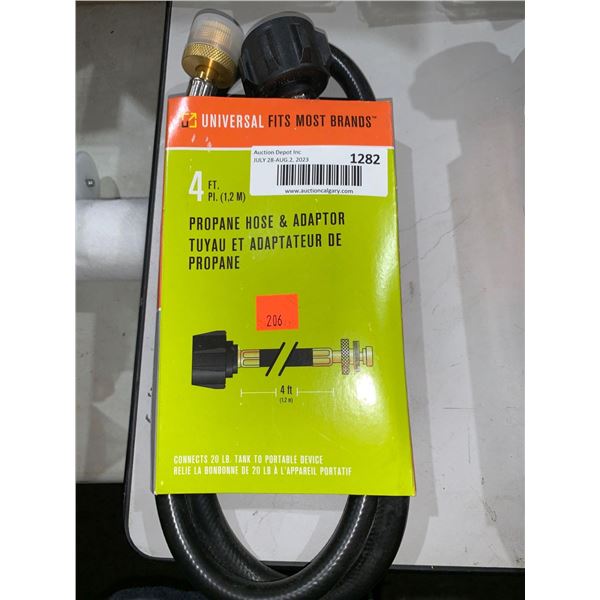 Char-Broil Universal Fits Most Brands 4ft Propane Hose & Adaptor