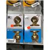Image 1 : Relibilt Bola Polished Brass Finish Bed/Bath  Handles Lot of 2