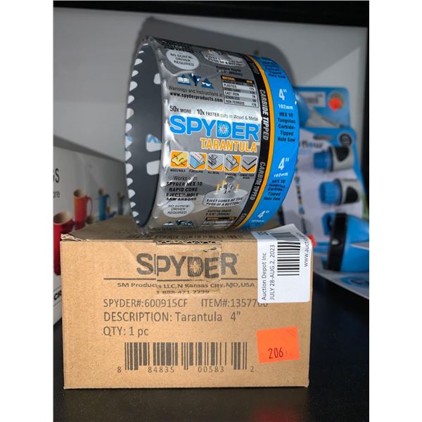 Spyder Trantula 4" Hex 10 Tungsten Carbide Hole Saw