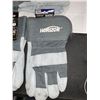 Image 3 : Lot of 3 - Horizon Men's Leather Work Gloves - Size XL