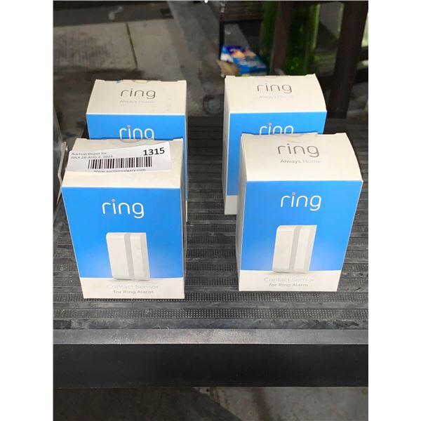 Lot of 4 Ring Contact Sensors for Ring Alarm system