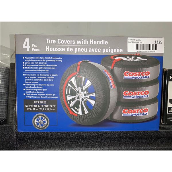 4 pc Tire Cover Set with Handles