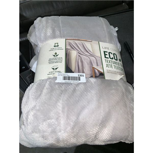 Life Comfort Eco Textured Throw 60"x70"