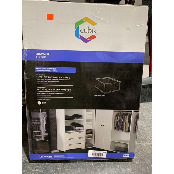 Cubik Melamine Shelf 5/8in x 13 5/8in x 14in Lot of 2