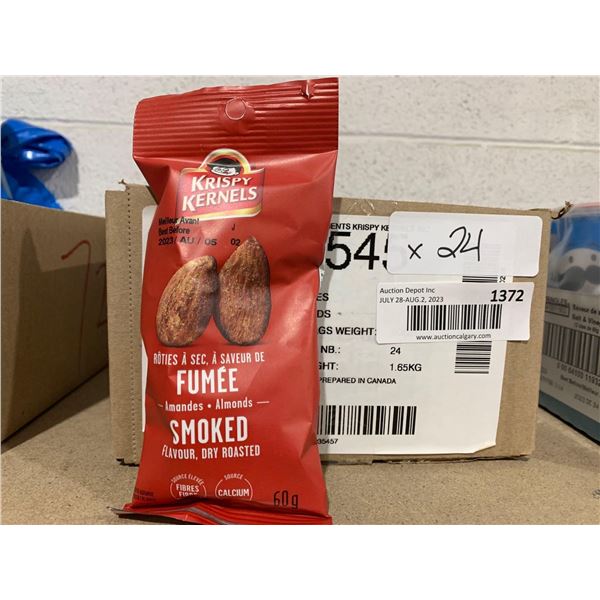 Krispy Kernels Smoked Almonds 24x60g