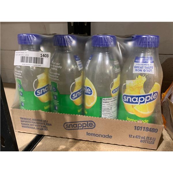 Snapple lemon tea 12 x 473ml