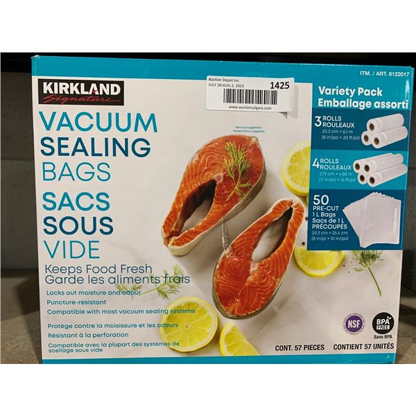 Kirkland Vacuum Sealing Bags 57 Pc