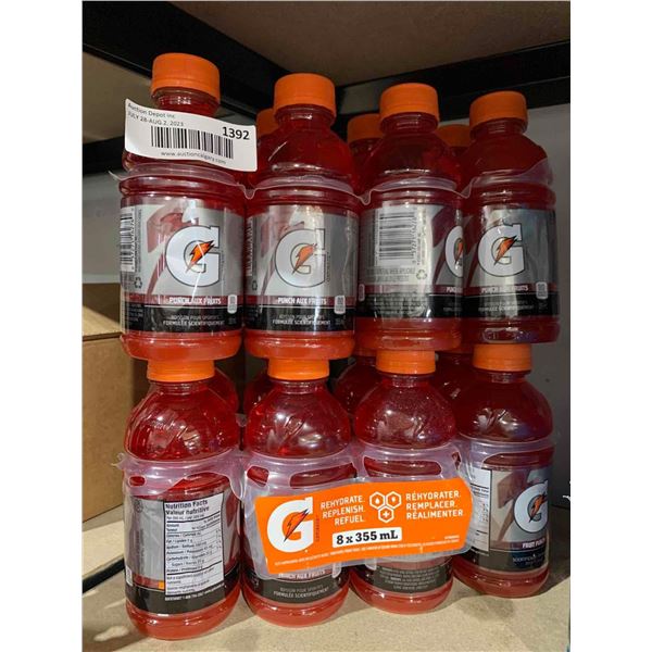 Gatorade Electrolyte Beverage 2x(8 x 355ml) Fruit Punch