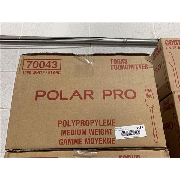Polar pro plastic forks 1000 count