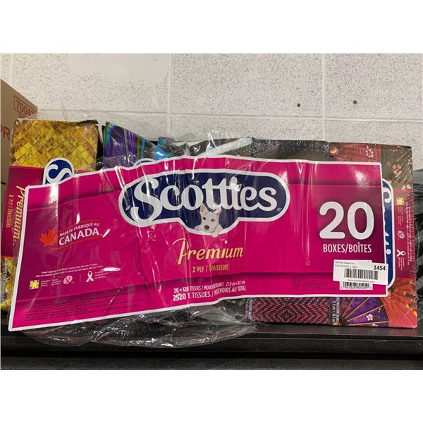 Scotties Premium 2-Ply Tissues 20 boxes