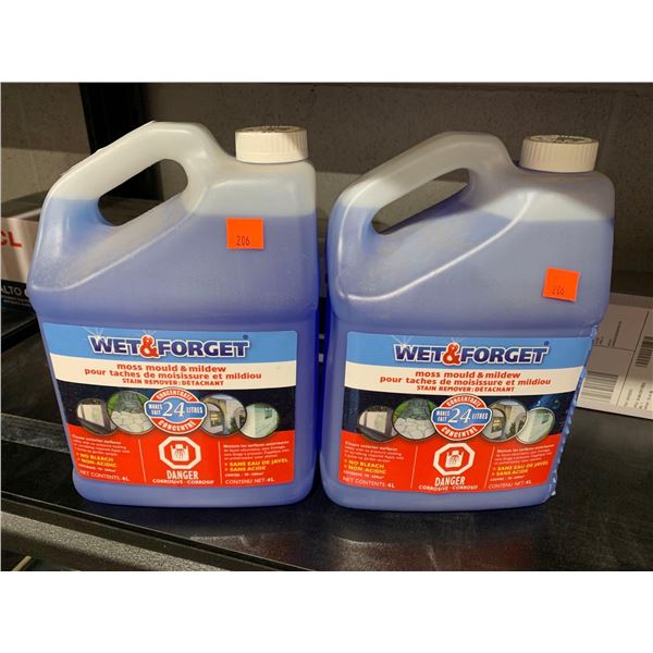 Wet & Forget moss, Mould & Mildew Stain Remover Concentrate 2x4L