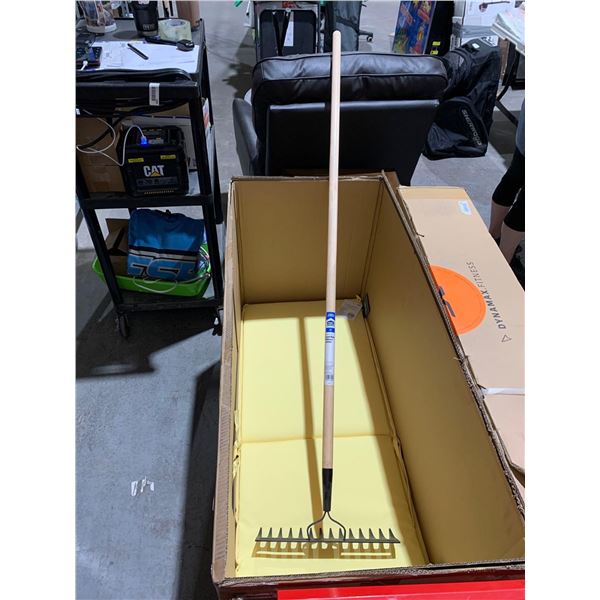 Project Source 35.27Oz, 63" Wooden Level Rake