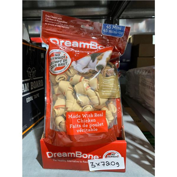 Dream Bone Dog Chews with Chicken & Vegetable 3x720g