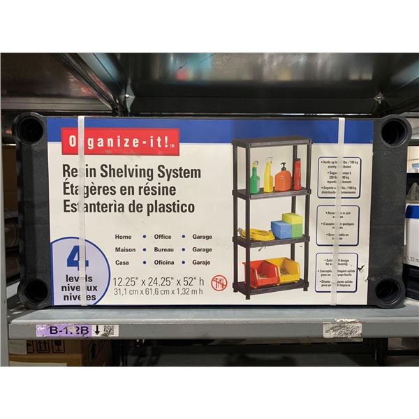 Organize it Resin Shelving Unit 12.25x24.25x52"