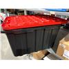 Image 2 : Tuff Store Heavy-Duty Storage Box w/ Lid - 27 Gallons