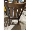 Image 3 : Lot of 4  Wood & Leather Like Upholstery Dining Chairs