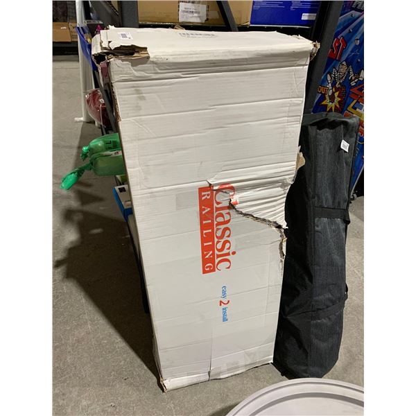 Lot of 8 Classic Aluminum Fencing Stair Post Railings