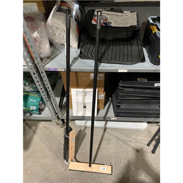 Lot of 2 - 48" Deck Brooms