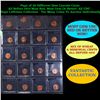 Page of 20 Different Date Lincoln Cents All Before 1970 Most Red, Most Gem Or Better! All UNC - Huge