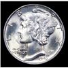 Image 2 : 1943-p Mercury Dime 10c Graded ms67+ BY SEGS