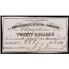 Image 2 : 1861 Confederate Twenty $20 interest Note  Grades Choice AU/BU Slider