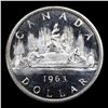 Image 3 : 1963 Canada Dollar $1 Graded ms66+ PL BY SEGS