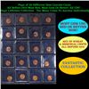 Page of 20 Different Date Lincoln Cents All Before 1970 Most Red, Most Gem Or Better! All UNC - Huge