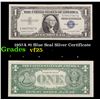 1957A $1 Blue Seal Silver Certificate  Grades vf+
