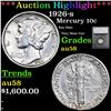 ***Auction Highlight*** 1926-s Mercury Dime 10c Graded au58 By SEGS (fc)