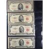 Image 2 : Page Of 4x US Notes 1953A $2, 1953A $2, 1953 $5, 1963 $5